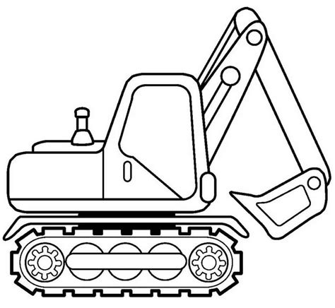 free coloring pages for excavators